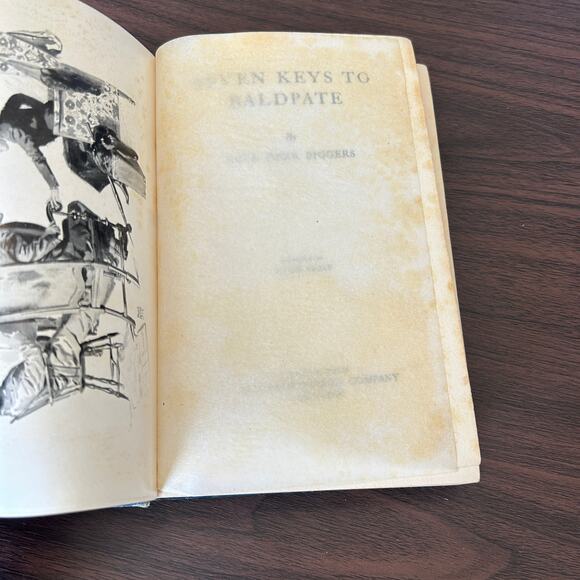 7 Keys to Baldpate by Earl Derr Biggers 1913 FIRST EDITION Skeleton Key Cover - Picture 11 of 16